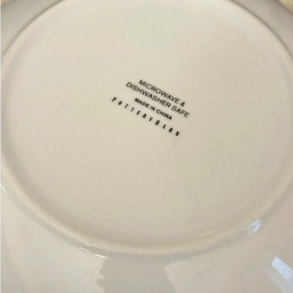 NEW S4 Pottery Barn Woody Car Appetizer Plates | Christmas Dessert Snack Plate
